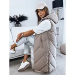 Dstreet Dámská vesta Zipis béžová S TY3216 43711