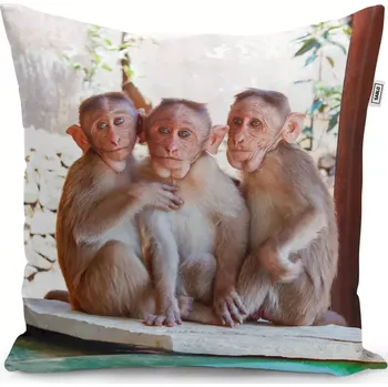 Polštář Sablio Polštář Opičky - 50x50 cm