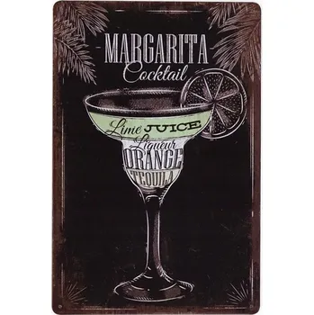 Obraz Dekorativní kovová cedule PALM MARGARITA