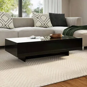 Konferenční stolek Konferenční stolek VidaXL obdélníkový 27 x 1 x 28,5 cm černý