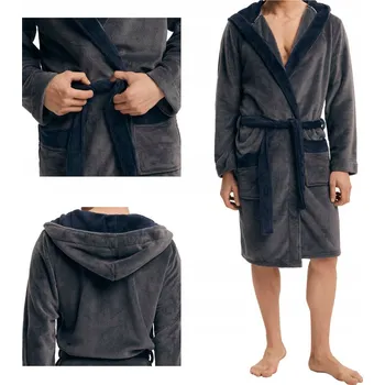 Dámské oblečení Župan Henderson 43377 Natch 90X XXL (44) šedý