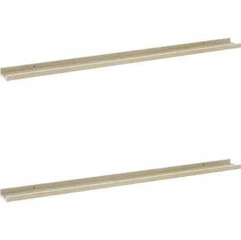 police Nástěnná police MDF bílá a dub sonoma 115x9x3 cm