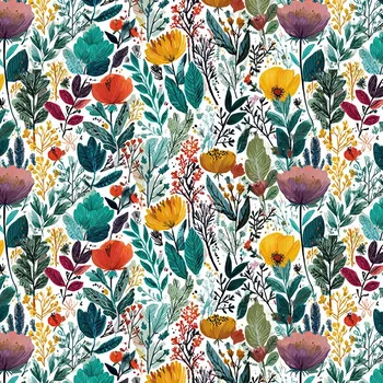 Teplákovina Takoy 150 cm květinová bouře Zoja