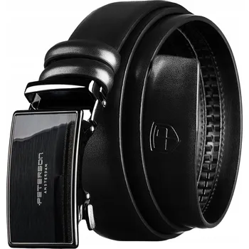 Opasek Pásek męski skórzany z automatické kůže Peterson ke kalhotám obleku