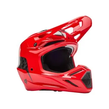 Helma na motorku Mx Helma FOX V3 RS Fracture Helmet Fluorescent Red 2026, Velikost M (57-58cm)