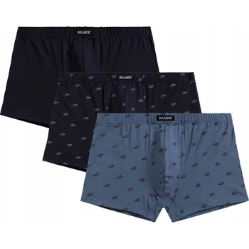 Pánské spodní prádlo Atlantic Spodní Prádlo Boxerky modré, velikost XXL