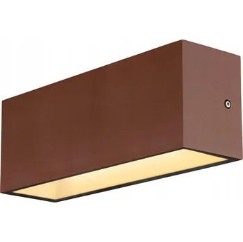 Venkovní osvětlení BIG WHITE SITRA L WL UP/DOWN venkovní LED nástěnné přisazené svítidlo rezavé CCT switch 3000/4000 K 1005157