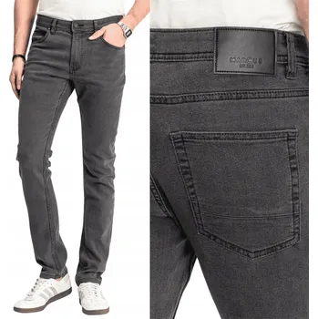 Pánské kalhoty Marcus Sebb Jeans Šedé Rovné Klasické W40 L34