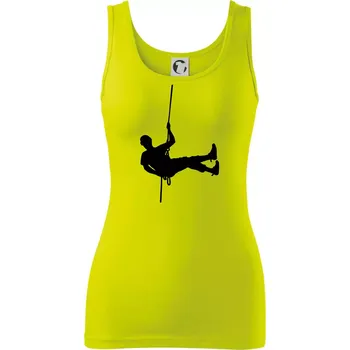 Visící horolezec - Dámské tílko - XS ( Limetková )