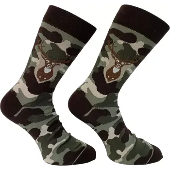 Pánské ponožky Pánské ponožky Lovec - 42-46 / hnědá