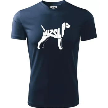 Pánské tričko Maďarský ohař - Pánské triko Fantasy sportovní (dresovina) - S ( Námořní modrá (velmi tmavá - téměř černá) )