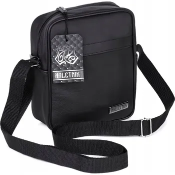 Kabelka Kaletnik kabelka kabelka přes rameno přírodní kůže lícová černá