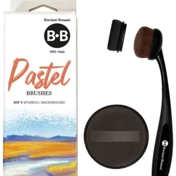 Malířský štětec Borciani & Bonazzi Pastel Background Sada štětců 3 ks