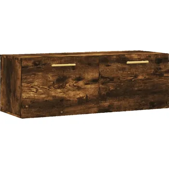 Komoda Nástěnná skříňka z dřevotřísky, kouřový dub, 100x36,5x35 cm