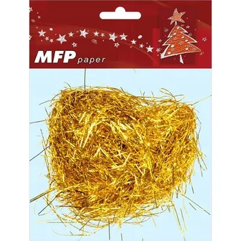 Vánoční dekorace Andělské vlasy zlaté MFP