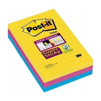 POST-IT SAMOLEPICÍ BLOČKY SUPER XXL CARNIVAL S LINKAMI 101X152MM 3X90