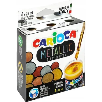 Vodová barva Temperové barvy Carioca 6 ks x 25 ml