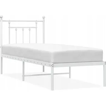 Postel Jednolůžková kovová postel GV1 75x190 bílá