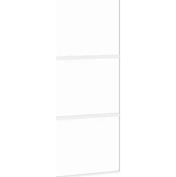 Interiérové dveře Posuvné dveře z tvrzeného skla a hliníkového rámu, 90x205 cm, bílé