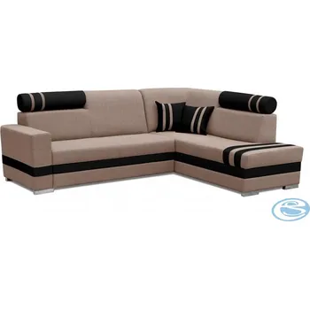 Sedací souprava Rohová sedací souprava R1 světle hnědá-černá