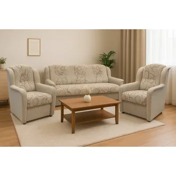 Sedací souprava FALCO Sedací souprava Pohoda 3+1+1 béžová kola