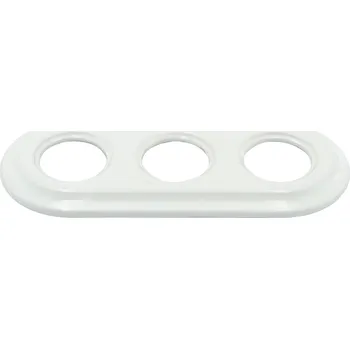 vypínač Rámeček trojitý X-Site bílý