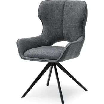 Křeslo Mebel Partner Marge (šedá + černá)