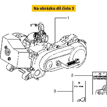 Centauro Gufera motoru sada Piaggio 125 2T 880A140SR