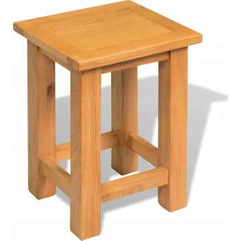 Konferenční stolek Odkládací stolek z masivního dubového dřeva, hnědý, 27x24x37 cm