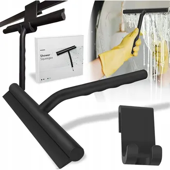 Stěrka na vodu Mobes silikonová černá s držákem