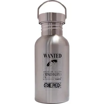 Školní batoh One Piece Láhev na pití nerezová 500 ml - Wanted Luffy