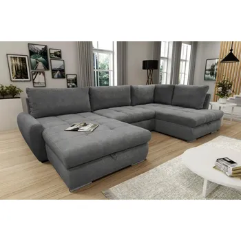 Sedací souprava FALCO Rozkládací sedací souprava Korsika levá tmavě šedá