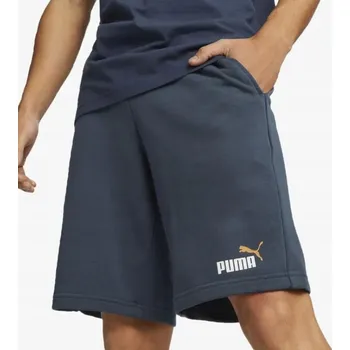 Pánské kraťasy 3063 KRAŤASY Puma PÁNSKÉ BAVLNĚNÉ TEPLÁKOVÉ KAPSY, TMAVĚ MODRÉ, XS