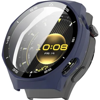 Ostatní příslušenství k chytrým hodinkám VSECHNONAMOBIL 128819 PC FULL COVER Plastový kryt se sklem pro Huawei Watch GT 6 Pro 46mm modrý