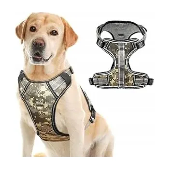 Postroj pro psa Postroj pro psa prodyšný reflexní nastavitelný velikost XL barva kamufláž