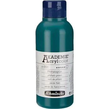 Vodová barva Schmincke Akademie Akrylová barva 551 Phthalo Green 250 ml 1 ks