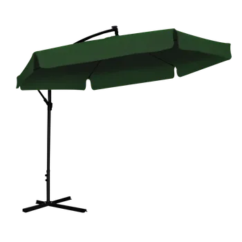 Slunečník ZAHRADNÍ SLUNEČNÍK 3 M ZELENÝ 'BANÁN' S KRYTEM S LED *1510