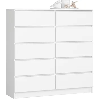 Komoda Komoda Akord 120 x 40 x 121 cm, bílá matná