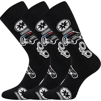 Pánské ponožky Ponožky Lonka Depate motiv policie Velikost: 43-46 (29-31)