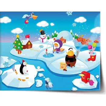 Plakát Sablio Plakát Antarktida - 60x40 cm