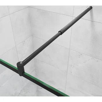 Vanová zástěna Vzpěra C70B, nastavitelná 70-120, pro skla 6-10mm, černá H K