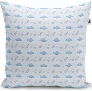 Polštář Sablio Polštář Létající talíře a rakety - 50x50 cm