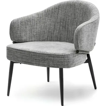 Křeslo Mebel Partner Alfredo (šedá + černá)