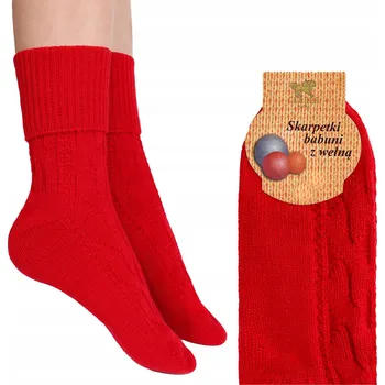Dámské ponožky VLNĚNÉ TEPLÉ DÁMSKÉ PONOŽKY BABIČČINY CERBER TLUSTÉ PONOŽKY 39/42