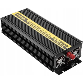 Měnič napětí Měnič napětí do auta 2500 W se 2 USB porty a AC zásuvkou