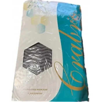 Dámské punčochy Šedé punčocháče s proužky, velikost 4, 20 DEN