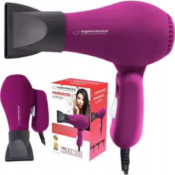 Fén Cestovní FÉN NA VLASY RŮŽOVÝ MALÝ 750W SKLÁDACÍ + KONCENTRÁTOR