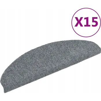 Nášlap na schod Nášlapy na schody protiskluzové jehličkové světle šedé 65x21x4 cm