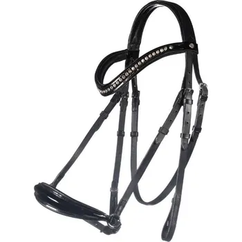 Sport Uzdečka HKM Carolin s hannoverským nánosníkem black COB