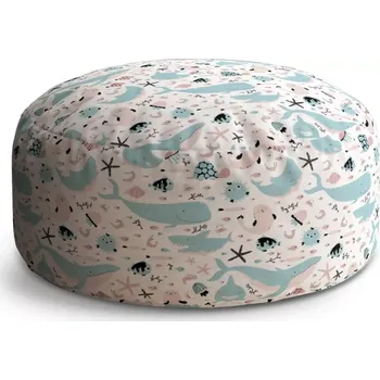 Taburet Sablio Taburet Circle Animovaný mořský svět: 38x48 cm